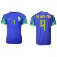 Camiseta Brasil Richarlison #9 Segunda Equipación Replica Mundial 2022 mangas cortas